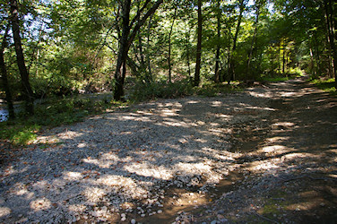 River rocks on the trail